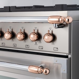 Bertazzoni dekorsats i koppar för spis och fläkt. Collezione Metalli (901593)