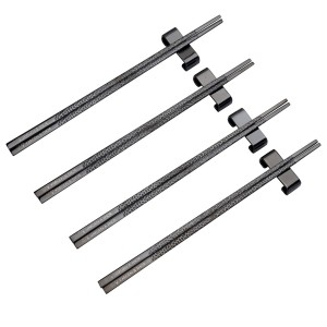 Vargen & Thor KITO - Chopsticks Svart (4 par + 4 ställ) - 2 års garanti