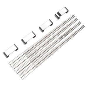 Vargen & Thor KITO - Chopsticks Silver (4 par + 4 ställ) - 2 års garanti