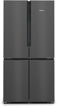 Siemens iQ300, Fristående kyl/frys, 183 x 90.5 cm, Borstat svart stål med antiFingerprint (KF96NAXEA) - 2 års garanti