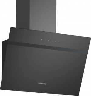 Siemens iQ100, Vägghängd köksfläkt, 60 cm, Klarglas med svart tryck (LC65KDK60) - 2 års garanti