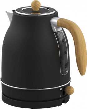 Witt Premium vattenkokare 1,7L trä-look (Svart - 61120065) - 2 års garanti