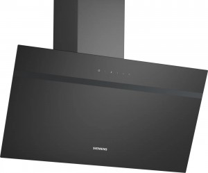 Siemens iQ100 Vägghängd köksfläkt 80 cm Klarglas med svart tryck (LC85KDK60) -  2 års garanti