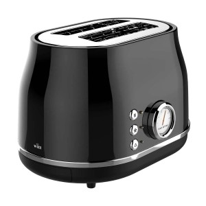 Witt Premium Retro brödrost 2 skivor (svart - 61120045) - 2 års garanti