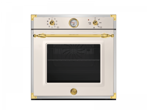 Bertazzoni Heritage-serien. Inbyggnadsugn, 76 liters ugnskapacitet, 9 tillagningsprogram, varmluft med jämn värme på 5 nivåer. Elfenbensvit (F609HEREKTAG) - 5 års garanti