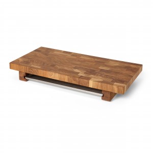Culimat Skärbräda Ek med rostfri bricka. 50 x 25 x 7 cm (MD66) - Fri frakt