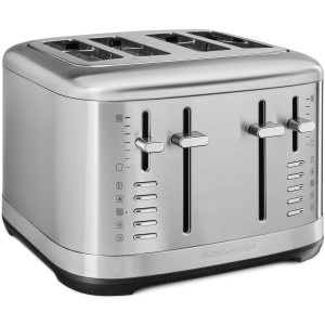 KitchenAid Brödrost. 4 extra breda fack. Hölje i metall. Rostfritt stål. (5KMT4109ESX) - Fri frakt