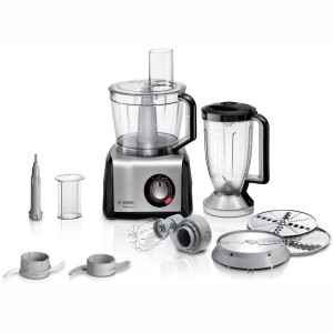 Bosch Matberedare. Bäst i Test. XXL-bunke 3,9L. 1250W. Silver. (MC812M865) - Fri frakt