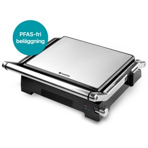 Champion Paninigrill Pro Health 2in1 med Bordsgrill. 2000W. Rostfri. (PG600) - Fri frakt