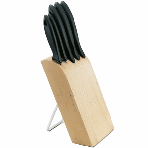 Fiskars Essential Knivblock med 5 knivar (1023782) - Fri frakt