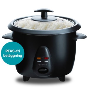 Champion Riskokare. Mini. 0,6L. 300W. Fri från PFAS. Svart. (CHRK400)