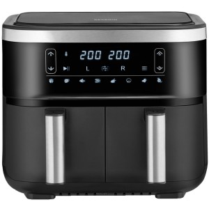 Severin Dubbel Airfryer. 2 x 3,8L. 2850W. Svart. (FR2453) - Fri frakt