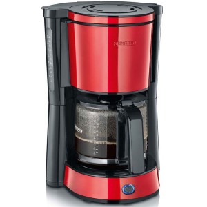 Severin Kaffebryggare. 10-koppar. Automatisk avstängning. Chili röd. (KA4817) - Fri frakt