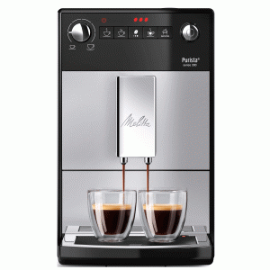 Melitta Helautomatisk espressomaskin. Purista Silver. 3 nivåer kaffestyrka. Malningsgrad i 5 steg. Energibesparande funktioner. (022160) - Fri frakt