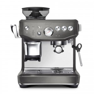 Sage Halvautomatisk espressomaskin. the Barista Express Impress. Svart borstat rostfritt stål (SES876BST) Fri frakt. - 2 års garanti