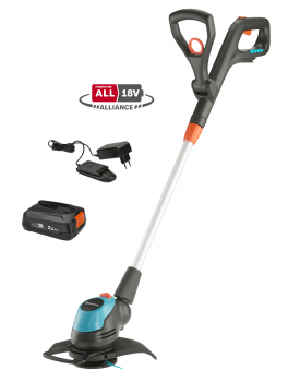 Gardena Batteritrimmer 18V. (EasyCut 23/18V P4A - 14700-20) KOMPLETT. (2,0Ah batteri + standardladdare. - Fri frakt
