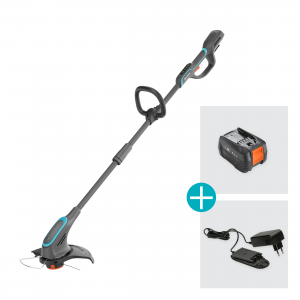 Gardena Batteritrimmer 18V. PowerTrim 30/18V 4.0Ah P4A  - 14703-20) KOMPLETT. 18 V Li-Ion, 4.0 Ah + laddare P4A AL 1810 CV. - Fri frakt