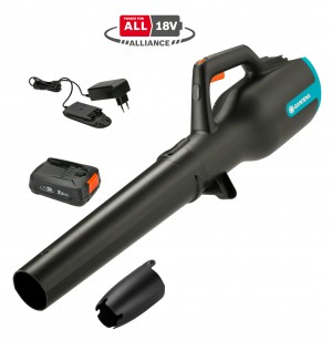 Gardena Batteridriven lövblås 18V. PowerJet 18V P4A - 14890-20. KOMPLETT.  (2,5Ah batteri + standardladdare) - Fri frakt