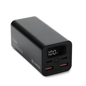 Champion PowerBank 20.000 mAh 65W PD. Svart. (CHPB2065) - Fri frakt