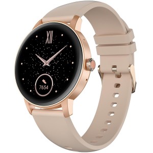 Celly Smartwatch med rund urtavla. Rosa. (Trainerround2 - TRAINERROUND2PK) - Fri frakt