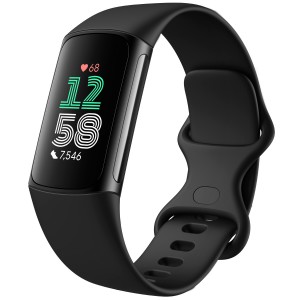 Fitbit Smart aktivitetsarmband. Charge 6. Svart Aluminum Case. (GA05183-GB) - Fri frakt