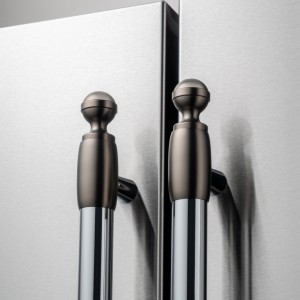 Bertazzoni dekorsats i svart nickel för kylskåp. Collezione Metalli (901539)