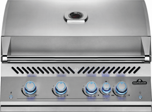Napoleon gasoldriven inbyggnadsgrill. Rostfri. (BIG32-1 inkl. rotisseri - 14090NA) - Fri hemleverans