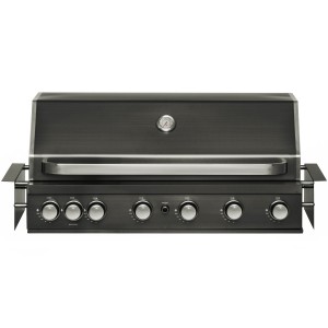 Mustang gasoldriven inbyggnadsgrill. Black Jewel 6. 6 brännare. Grillyta: 95 × 46 cm. Rostfritt stål. (639616) - Fri hemleverans