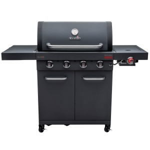 Char-Broil gasolgrill Professional Power Edition 4. 3 huvudbrännare + 1 sidobrännare. Matt svart.  (140985) - Fri hemleverans