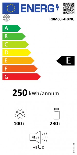 Energidekal Bertazzoni Master-serien. Kyl, fristående, 186 cm hög, rostfri. (RLD60F4FXNCM). - 5 års garanti