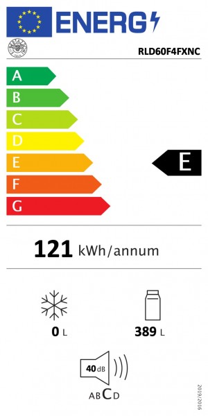 Energidekal Bertazzoni Professional-serien. Kyl, fristående, 186 cm hög, rostfri. (RLD60F4FXNCP) - 5 års garanti