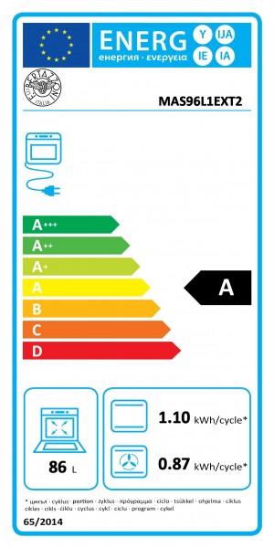Energidekal Bertazzoni MAS96L1EXT2
